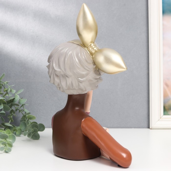 Сувенир полистоун Сувенир полистоун "Девушка с кружкой" 28,5х12х21 см