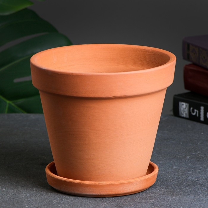 Горшок цветочный h13, d15, 1,2л, терракот Горшок цветочный h13, d15, 1,2л, терракот