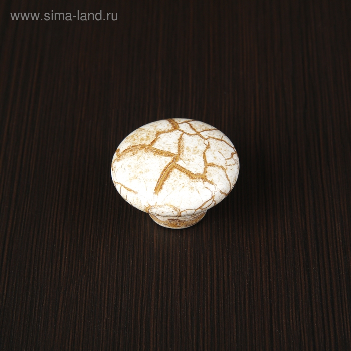 Ручка кнопка ART CAPPIO Ceramics 011, d=38, керамическая, белая с текстурой Ручка кнопка ART CAPPIO Ceramics 011, d=38, керамическая, белая с текстурой