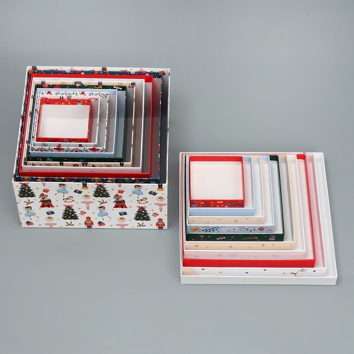 Набор подарочных коробок 10 в 1 «Щелкунчик», 10 х 10 х 6 – 28 х 28 х 15 см, Новый год Набор подарочных коробок 10 в 1 «Щелкунчик», 10 х 10 х 6 – 28 х 28 х 15 см, Новый год