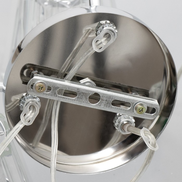 Люстра BayerLux Люстра BayerLux "Дейбен" 3хЕ27 40Вт серебро 35х35х65 см