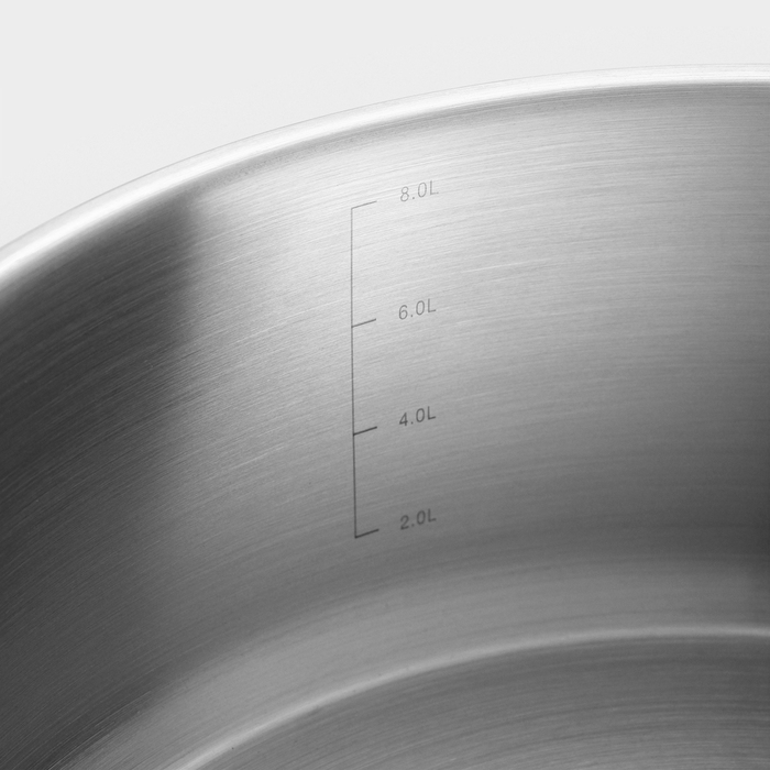Кастрюля «Общепит», 8 л, d=34 см, h=12,2 см, капсульное дно, индукция Кастрюля «Общепит», 8 л, d=34 см, h=12,2 см, капсульное дно, индукция