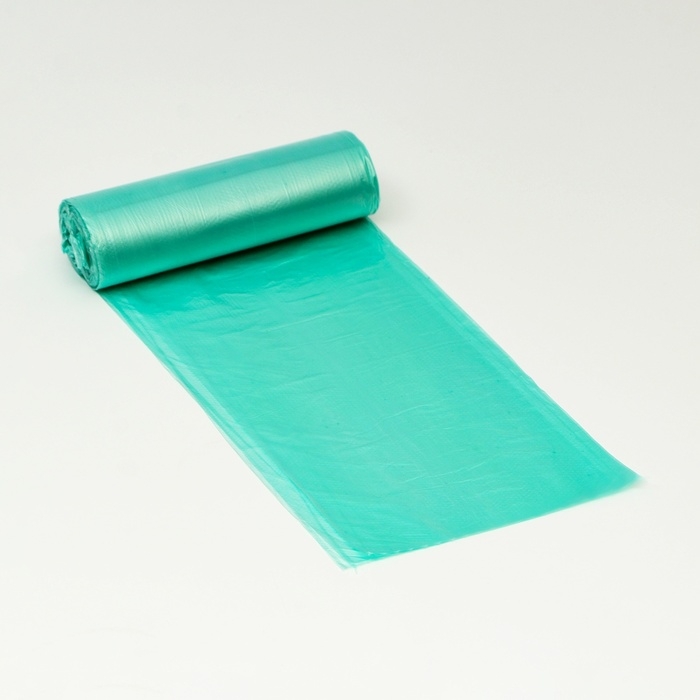 Мешки для мусора в рулоне  Мешки для мусора в рулоне "UpakLand" 60 л, зеленый, ПНД, 9 мкм, 20 шт