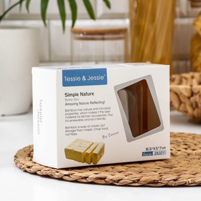 Маслёнка Heaven, 14×10×5 см, цвет МИКС Маслёнка Heaven, 14×10×5 см, цвет МИКС