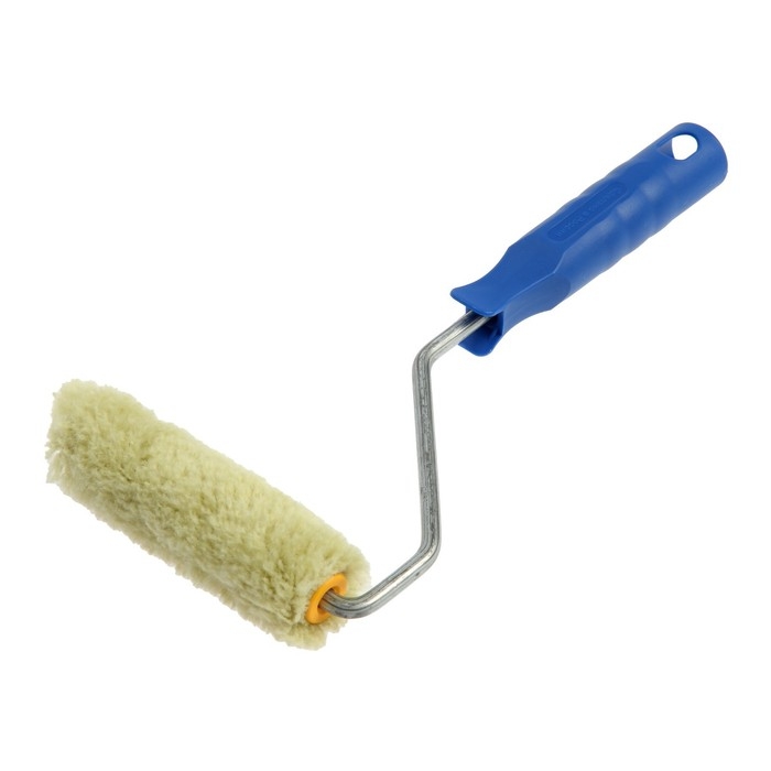 Мини-валик ТУНДРА, полиакрил, 100 мм, рукоятка d=6 мм, D=15 мм, ворс 12 мм, зеленый Мини-валик ТУНДРА, полиакрил, 100 мм, рукоятка d=6 мм, D=15 мм, ворс 12 мм, зеленый