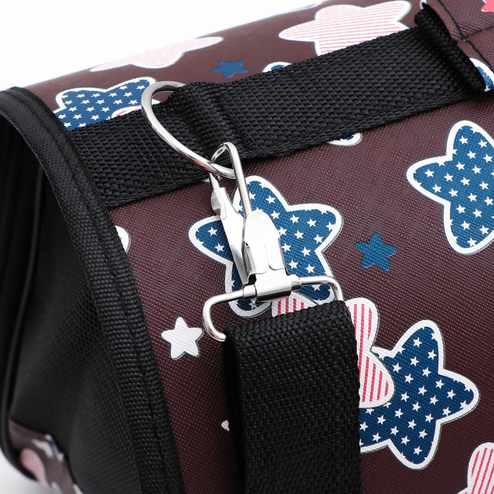 Сумка-переноска для животных  Сумка-переноска для животных "Star", размер M, 40 х 21 х 27 см, бордо