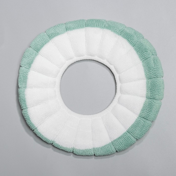 Чехол на сиденье для унитаза на резинке «Полоски», 31,5×31,5 см, 75 г, цвет МИКС Чехол на сиденье для унитаза на резинке «Полоски», 31,5×31,5 см, 75 г, цвет МИКС