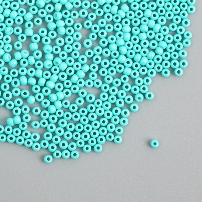 Бисер стекло 12/0  Бисер стекло 12/0 "Голубая вода" ровный №669 450 гр