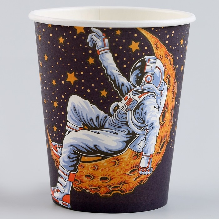 Стаканы бумажные «Космонавт», 6 шт. Стаканы бумажные «Космонавт», 6 шт.