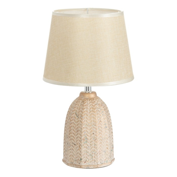 Настольная лампа Настольная лампа "Дасия" Е14 40Вт бежевый 20х20х33 см RISALUX