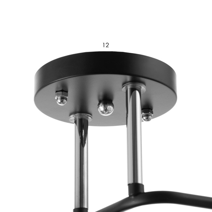 Люстра Люстра "Джина" 3хЕ27 40Вт чёрно-хромовый 55х42х27 см BayerLux