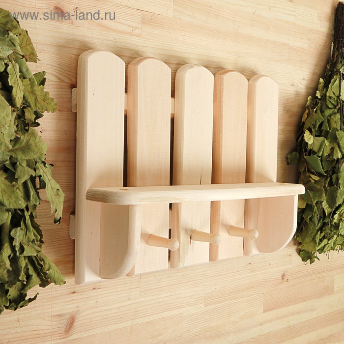 Полка – вешалка "Забор" 40х30х8 см