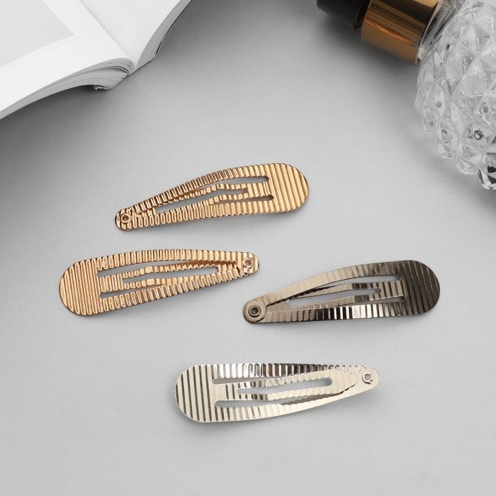 Невидимка для волос  Невидимка для волос "Ажурная" (набор 6 шт) 5 см