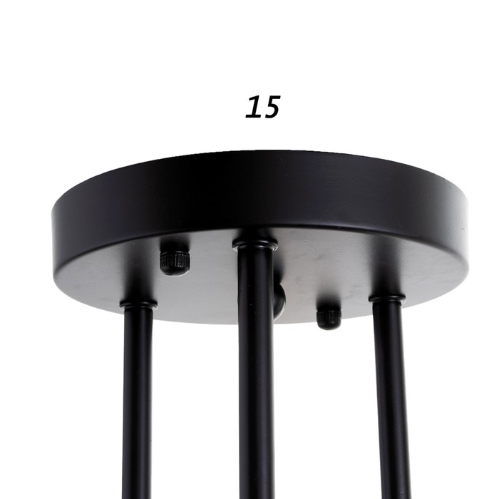 Люстра 2232/6 E27 40Вт черно-золотой 60х60х21 см BayerLux