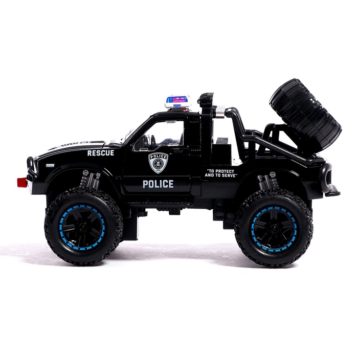 Машина металлическая «Джип», открываются двери, капот, инерция, МИКС