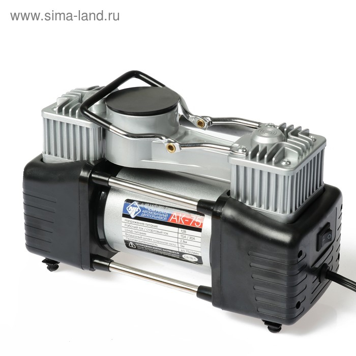 Компрессор автомобильный Nova Bright АК-75 двухпоршневой, металлический корпус, в сумке, 12В Компрессор автомобильный Nova Bright АК-75 двухпоршневой, металлический корпус, в сумке, 12В