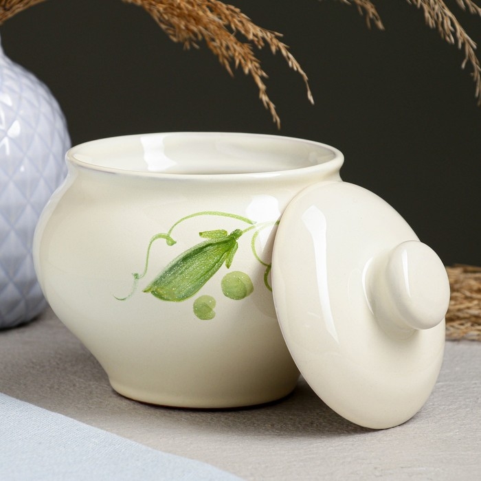 Горшок для запекания  Горшок для запекания "Русский" 0,5л / 12х13см, горошек