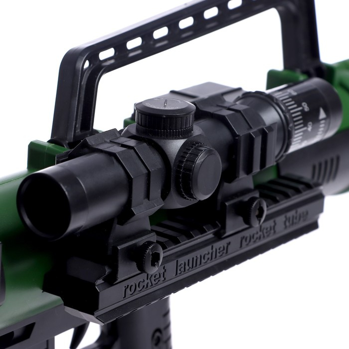 Базука «Элита», свет, звук, стреляет мягкими снарядами, цвета МИКС Базука «Элита», свет, звук, стреляет мягкими снарядами, цвета МИКС