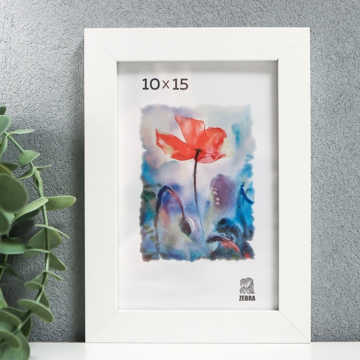 Фоторамка МДФ 10х15 см (100) белый Фоторамка МДФ 10х15 см (100) белый