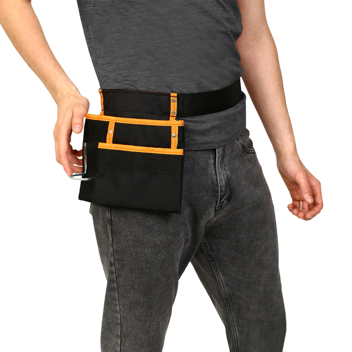 Поясная сумка для садового инструмента, на ремне, 3 кармана Поясная сумка для садового инструмента, на ремне, 3 кармана