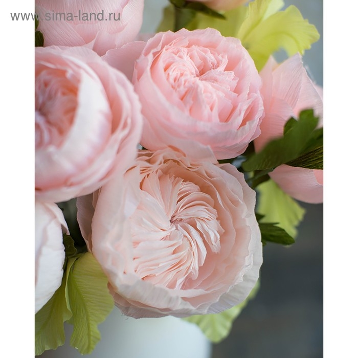 Бумага гофрированная, 948  Бумага гофрированная, 948 "Бледно-розовая (камелия)", 50 см х 2,5 м