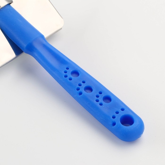 Пуходерка  Пуходерка "Лапки" малая с каплями, 6 х 12 см, синяя