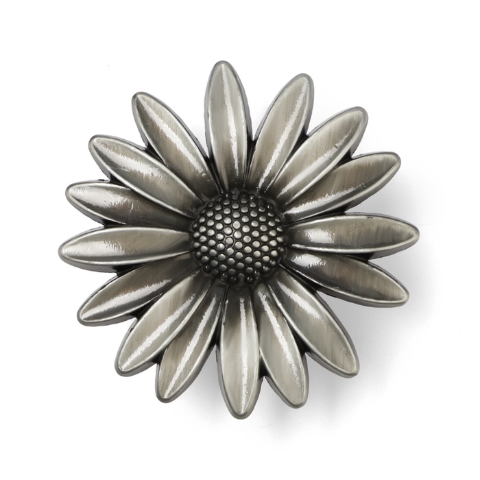 Ручка-кнопка CAPPIO PRO Ручка-кнопка CAPPIO PRO "Ромашка" 52 x 52 мм, цвет стар. серебро