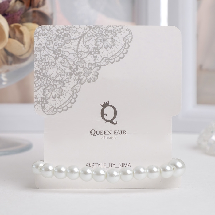 Браслет жемчуг «Подарок моря» с жемчугом, шар № 6,8,10, цвет белый в золоте, d=6,5 см Браслет жемчуг «Подарок моря» с жемчугом, шар № 6,8,10, цвет белый в золоте, d=6,5 см