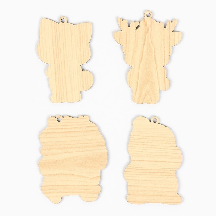 Ёлочная игрушка новогодняя , 4 шт, набор, милый Ёлочная игрушка новогодняя , 4 шт, набор, милый