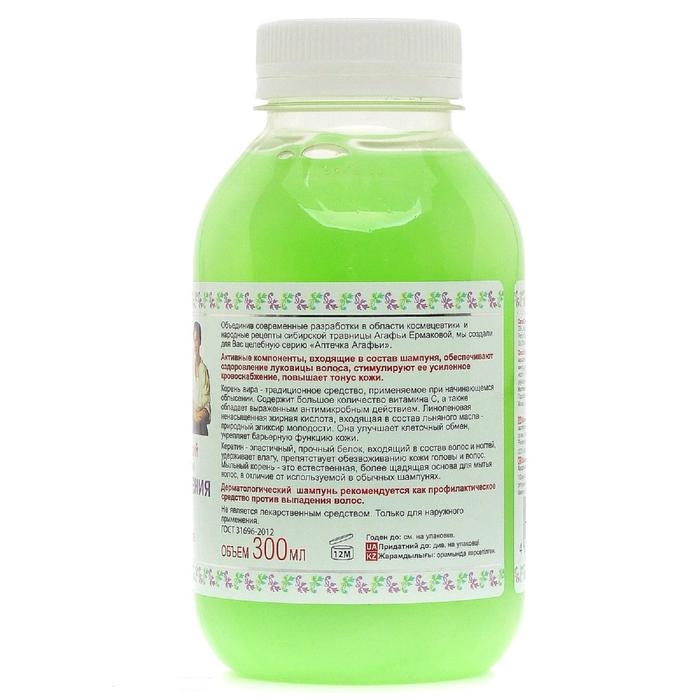 Шампунь для волос дерматологический  Шампунь для волос дерматологический "Аптечка Агафьи" против выпадения волос, 300 мл