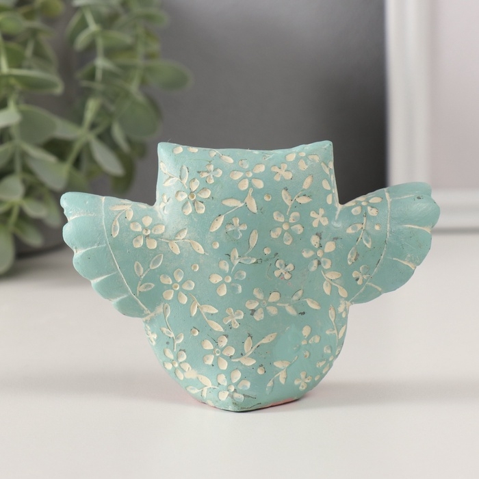 Сувенир полистоун Сувенир полистоун "Цветной филин с расправленными крыльями" геометрич. узоры 11,5х3,2х7,8 см 10323