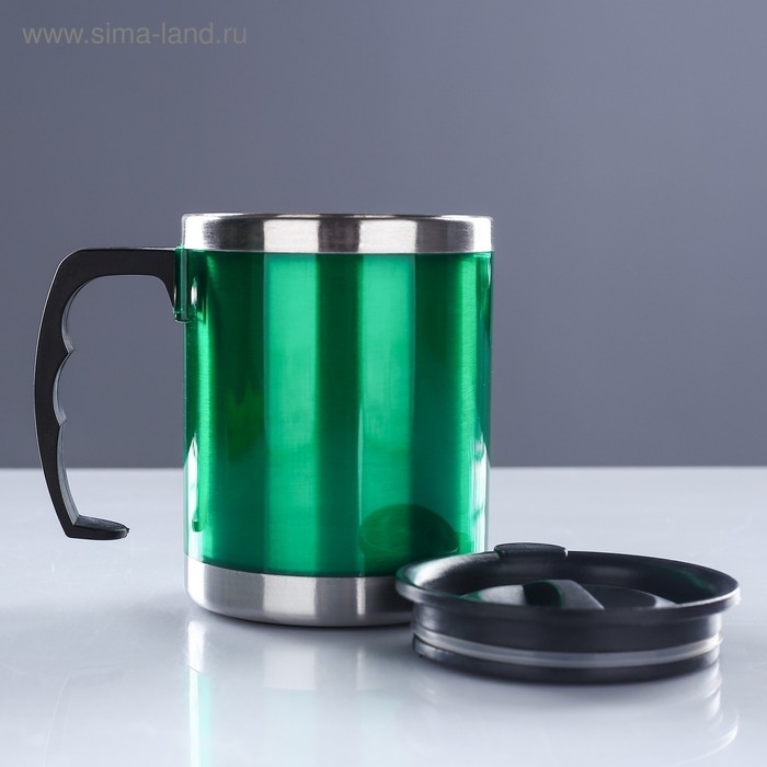 Термокружка, 450 мл, Алтай, сохраняет тепло 2 ч, 11 х 12 см, зелёная Термокружка, 450 мл, Алтай, сохраняет тепло 2 ч, 11 х 12 см, зелёная