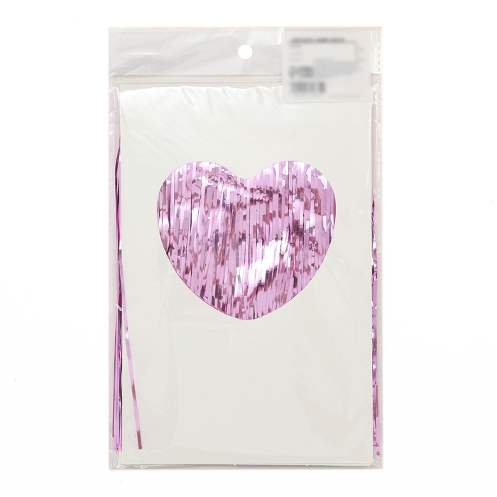 Гирлянда &laquo;Дождик&raquo; с липкой лентой, 2 метра, цвет розовый