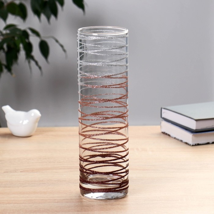 Ваза  Ваза "Круиз какао" h=26,5см d=7,5см