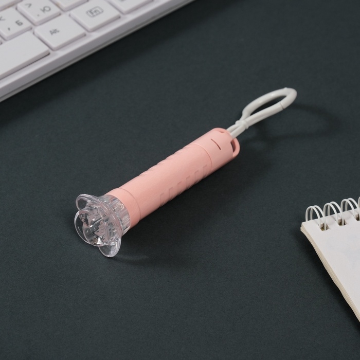 Указка лазерная+фонарик Указка лазерная+фонарик "Розовая" 3 режима светит, мигает, лазер LR44х3 шт 3х3х9 см