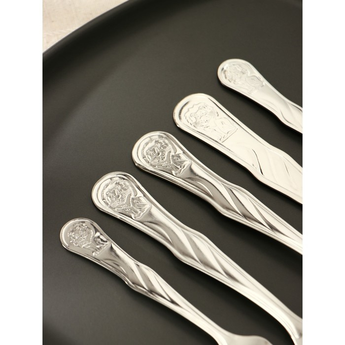 Набор столовых приборов «Лёвушка», 5 предметов, толщина 1,2 мм Набор столовых приборов «Лёвушка», 5 предметов, толщина 1,2 мм