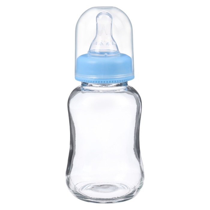 Бутылочка для кормления, классическое горло, стекло, быстрый поток, от 6 мес., 150 мл., цвет МИКС Бутылочка для кормления, классическое горло, стекло, быстрый поток, от 6 мес., 150 мл., цвет МИКС