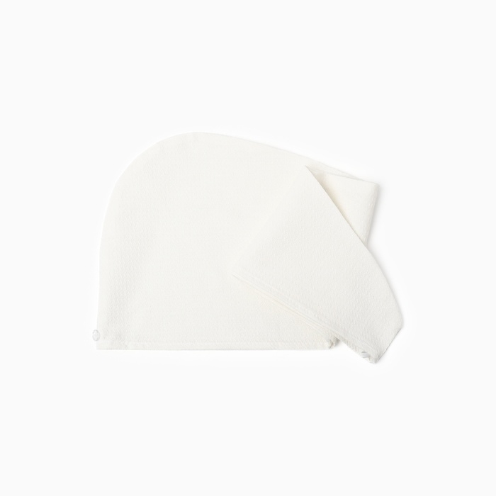 Полотенце-чалма для сушки волос Этель, цв. белый, 73х28 см, 60% лён, 40% хл Полотенце-чалма для сушки волос Этель, цв. белый, 73х28 см, 60% лён, 40% хл