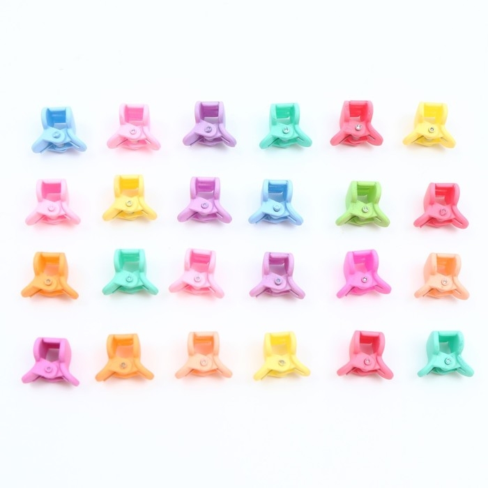 Краб для волос «Мамина бусинка», 24 шт.,1 х 1,5 х 1,5 см Краб для волос «Мамина бусинка», 24 шт.,1 х 1,5 х 1,5 см