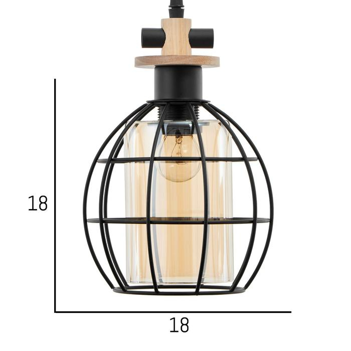 Светильник BayerLux 88307/1 E27 40Вт черный 17х17х29-129 см