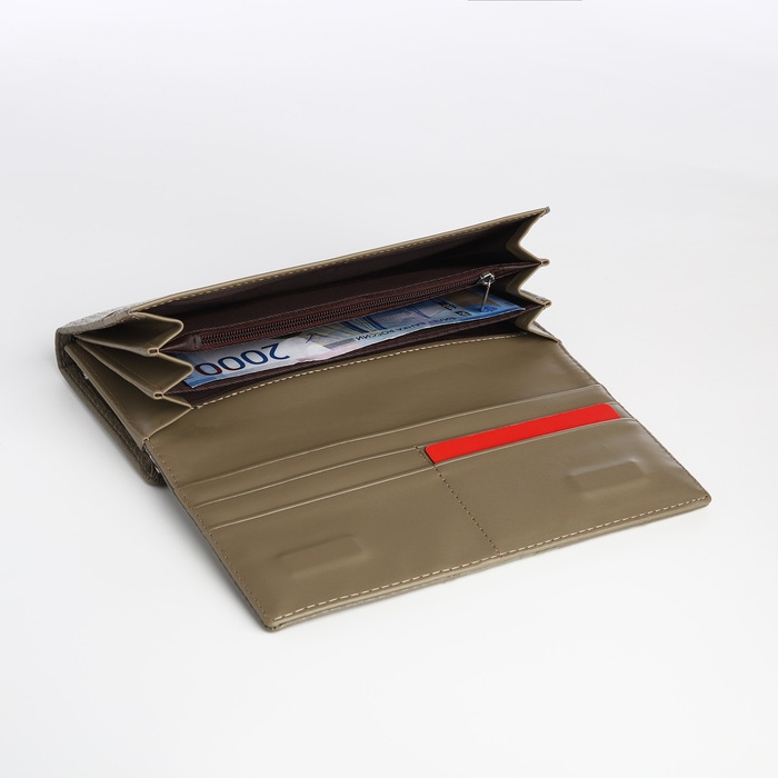 Кошелёк женский на магните, цвет хаки Кошелёк женский на магните, цвет хаки