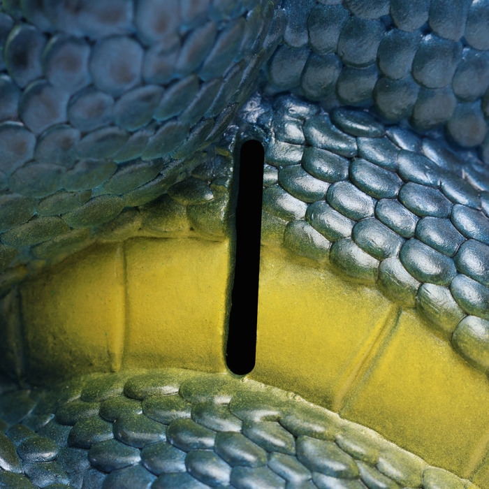 Новый год. Символ 2025. Копилка Новый год. Символ 2025. Копилка "Змея с пачкой денег" синяя, 20см