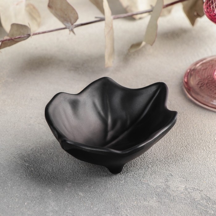 Соусник «Чёрный Восток», 9,5×8×3,3 см, цвет чёрный Соусник «Чёрный Восток», 9,5×8×3,3 см, цвет чёрный