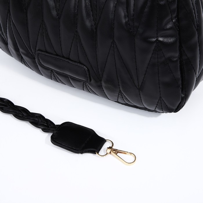 Сумка кросс-боди на молнии, цвет чёрный Сумка кросс-боди на молнии, цвет чёрный