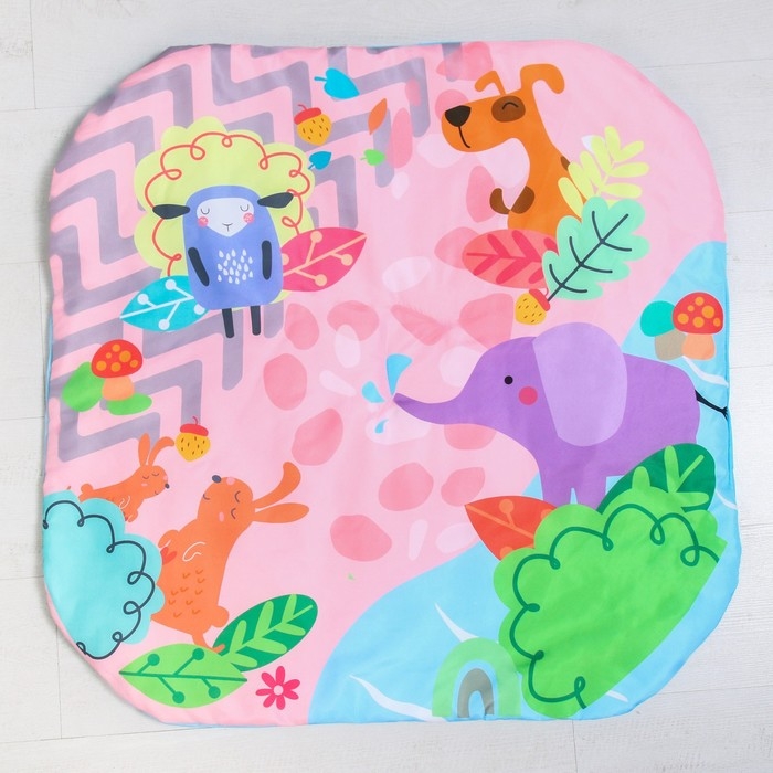 Развивающий коврик «Слоник», с дугами, квадратный, 76х76х0,5 Развивающий коврик «Слоник», с дугами, квадратный, 76х76х0,5