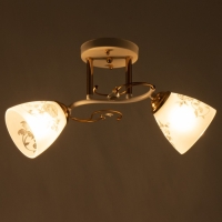 Люстра 2001/2 E27 60Вт бело-золотой 44х26х25 см