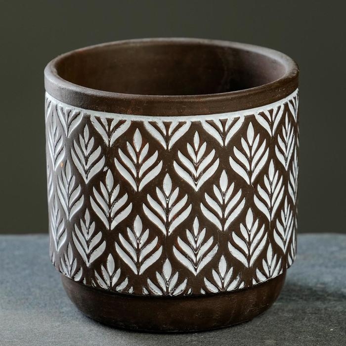 Кашпо  Кашпо "Узоры" МИКС, 8,5х8,5см