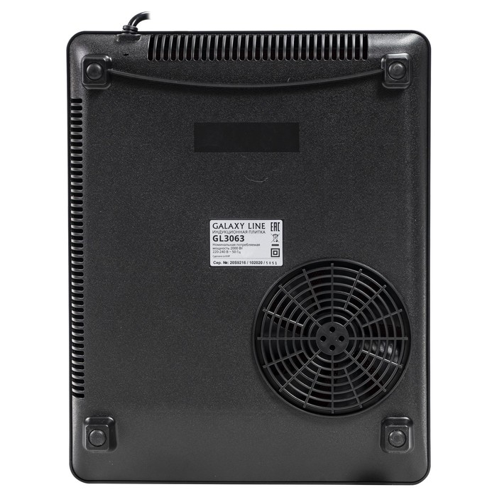 Плитка индукционная Galaxy LINE GL 3063, 2000 Вт, 1 конфорка, 6 программ, чёрная Плитка индукционная Galaxy LINE GL 3063, 2000 Вт, 1 конфорка, 6 программ, чёрная