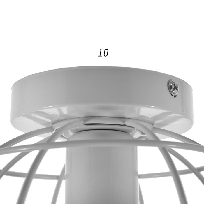 Люстра  Люстра "Нола" 1х60Вт E27 белый 16х16х18 см BayerLux