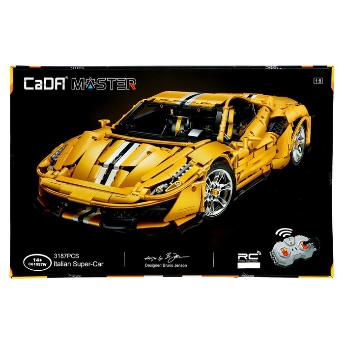 Конструктор радиоуправляемый &laquo;Спорткар&raquo;, 3187 деталей